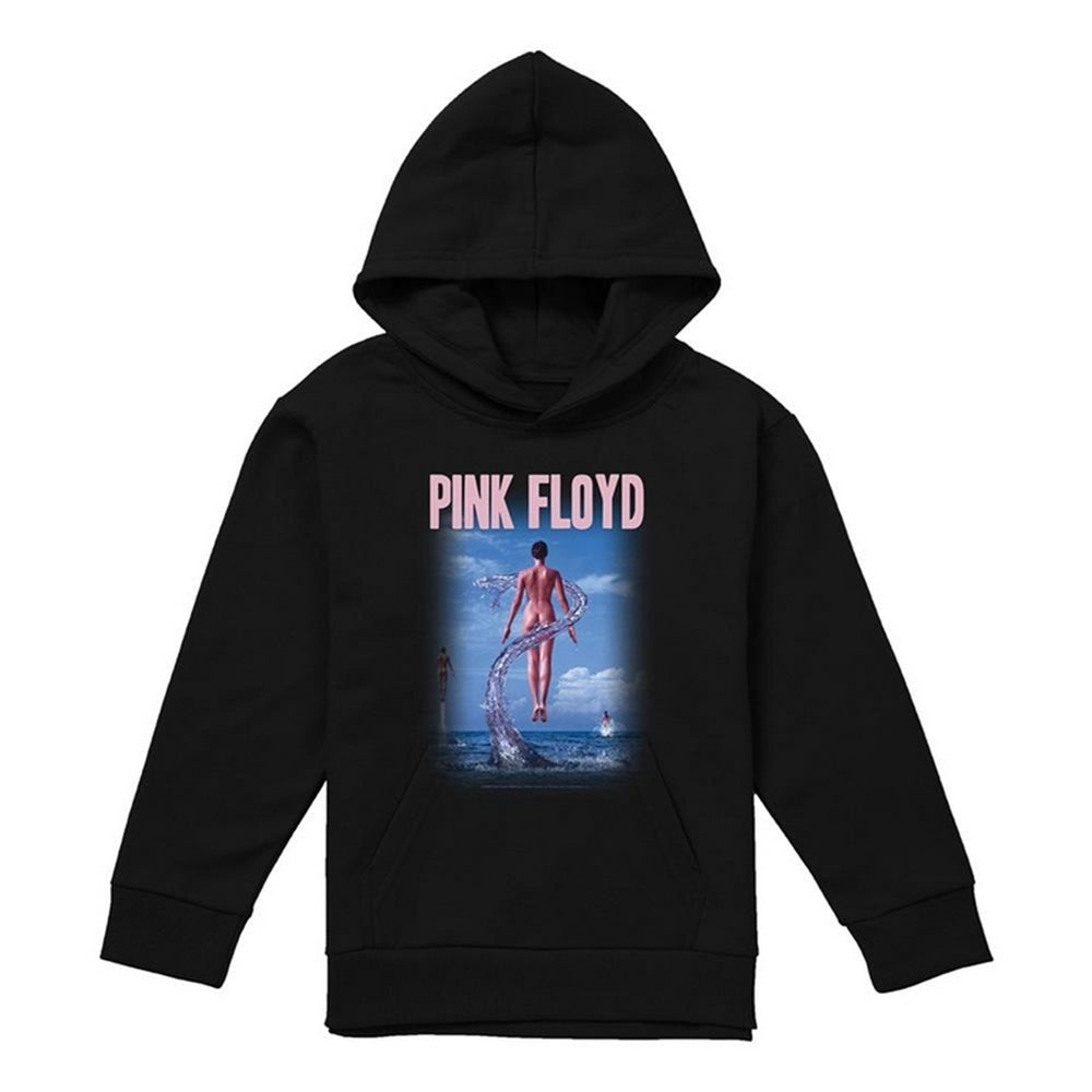 Black - Front - Pink Floyd Childrens-Kids Deep Blue Hoodie