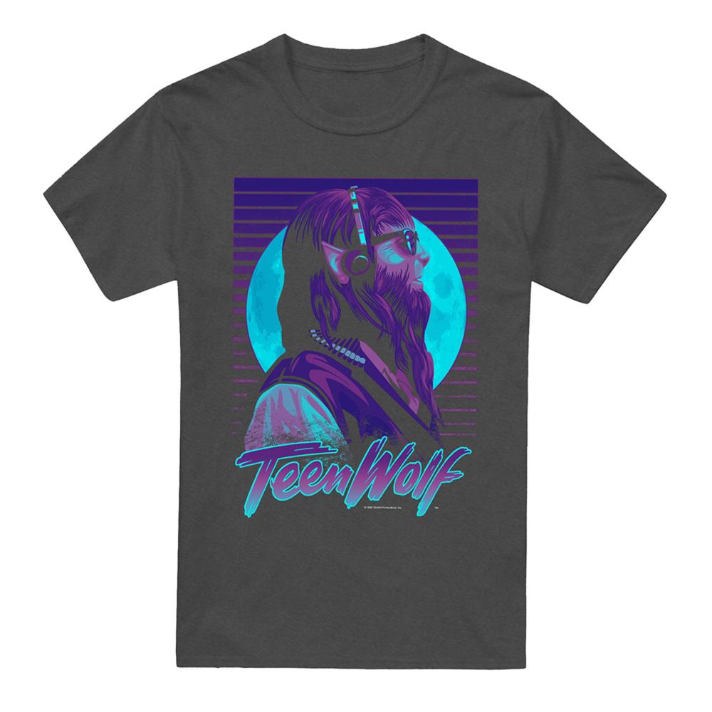 Charcoal - Front - Teen Wolf Unisex Adult Headphones Heather T-Shirt