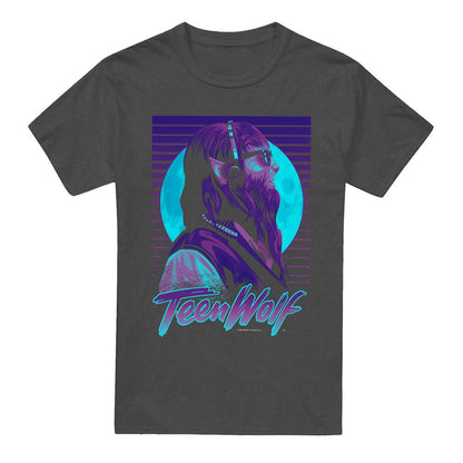 Charcoal - Front - Teen Wolf Unisex Adult Headphones Heather T-Shirt