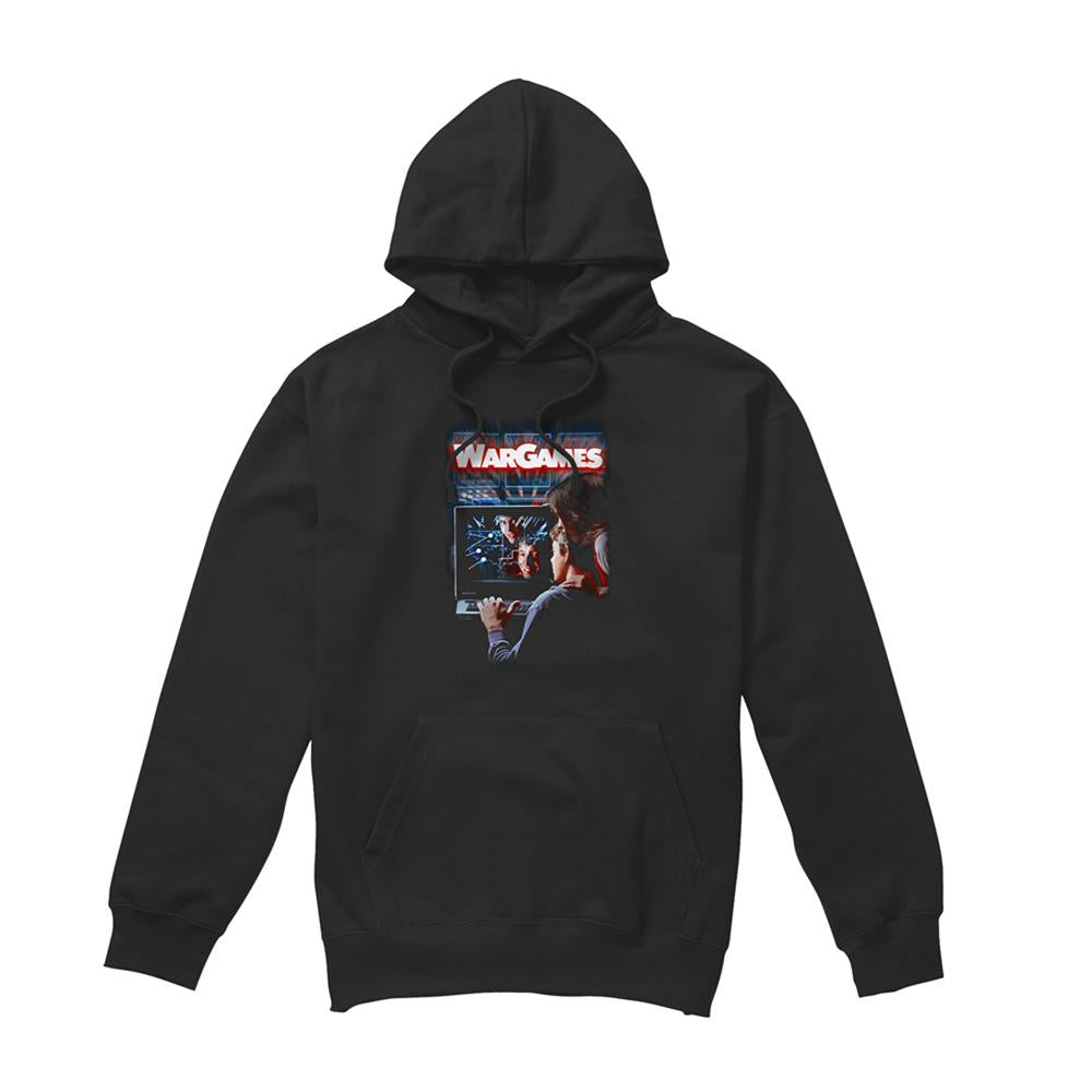 Black - Front - WarGames Unisex Adult Poster Hoodie