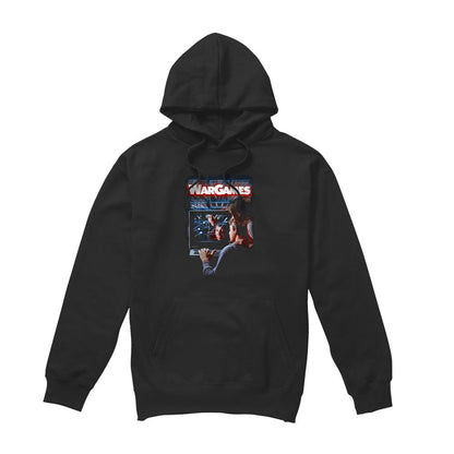 Black - Front - WarGames Unisex Adult Poster Hoodie