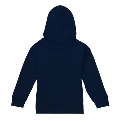 Navy - Back - Star Wars Childrens-Kids Racing Speeder Bike Grogu Hoodie