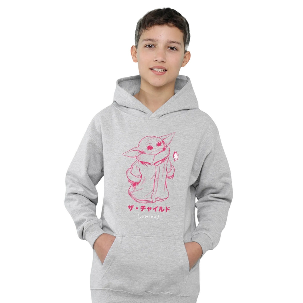 Athletic Heather - Lifestyle - Star Wars The Mandalorian Childrens-Kids Grogu Heather Hoodie