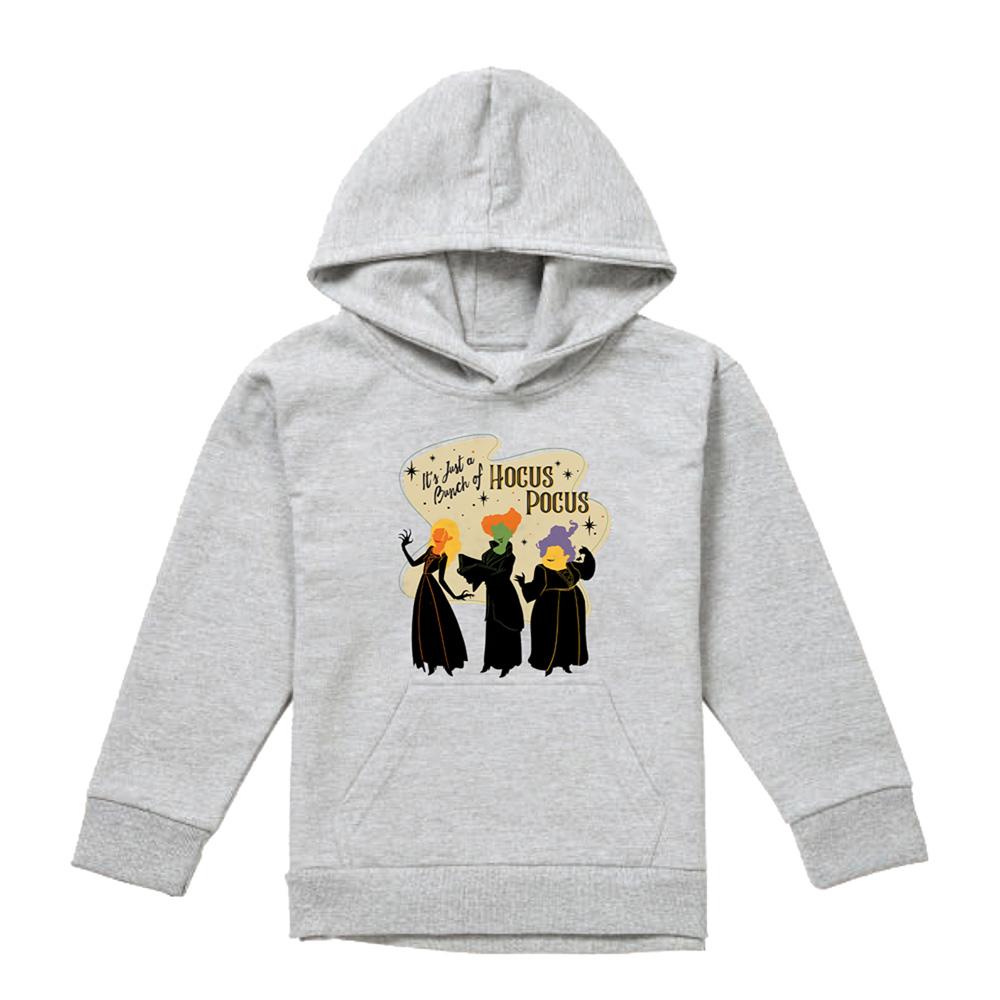 Athletic Heather - Front - Hocus Pocus Childrens-Kids Just A Bunch Of Hocus Pocus Sanderson Sisters Heather Hoodie