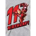 Athletic Heather - Side - Marvel Childrens-Kids Iron Man Heather 11th Birthday Hoodie