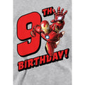 Athletic Heather - Side - Marvel Childrens-Kids Iron Man Heather 9th Birthday Hoodie