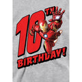 Athletic Heather - Side - Marvel Childrens-Kids Iron Man Heather 10th Birthday Hoodie