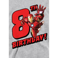 Athletic Heather - Side - Marvel Childrens-Kids Iron Man 8th Birthday Hoodie
