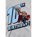 Athletic Heather - Side - Marvel Childrens-Kids Thor Heather 10th Birthday Hoodie