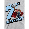 Athletic Heather - Side - Marvel Childrens-Kids Thor Heather 7th Birthday Hoodie
