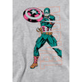 Athletic Heather - Side - Captain America Childrens-Kids Emerge Heather Pull Over Hoodie