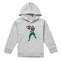Athletic Heather - Front - Captain America Childrens-Kids Emerge Heather Pull Over Hoodie