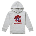 Athletic Heather - Front - Captain America Childrens-Kids Red Hulk Shield Heather Pull Over Hoodie