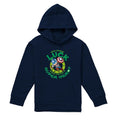 Navy - Front - Captain America Childrens-Kids Lucky Super Hero Pull Over St Patricks Day Hoodie