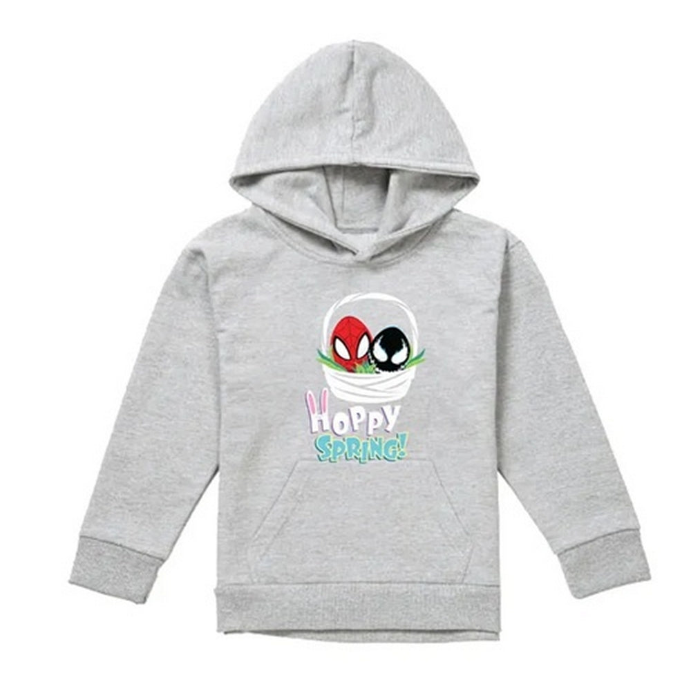 Athletic Heather - Front - Spider-Man Childrens-Kids Hoppy Spring Hoodie