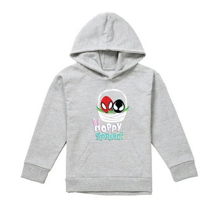 Athletic Heather - Front - Spider-Man Childrens-Kids Hoppy Spring Hoodie