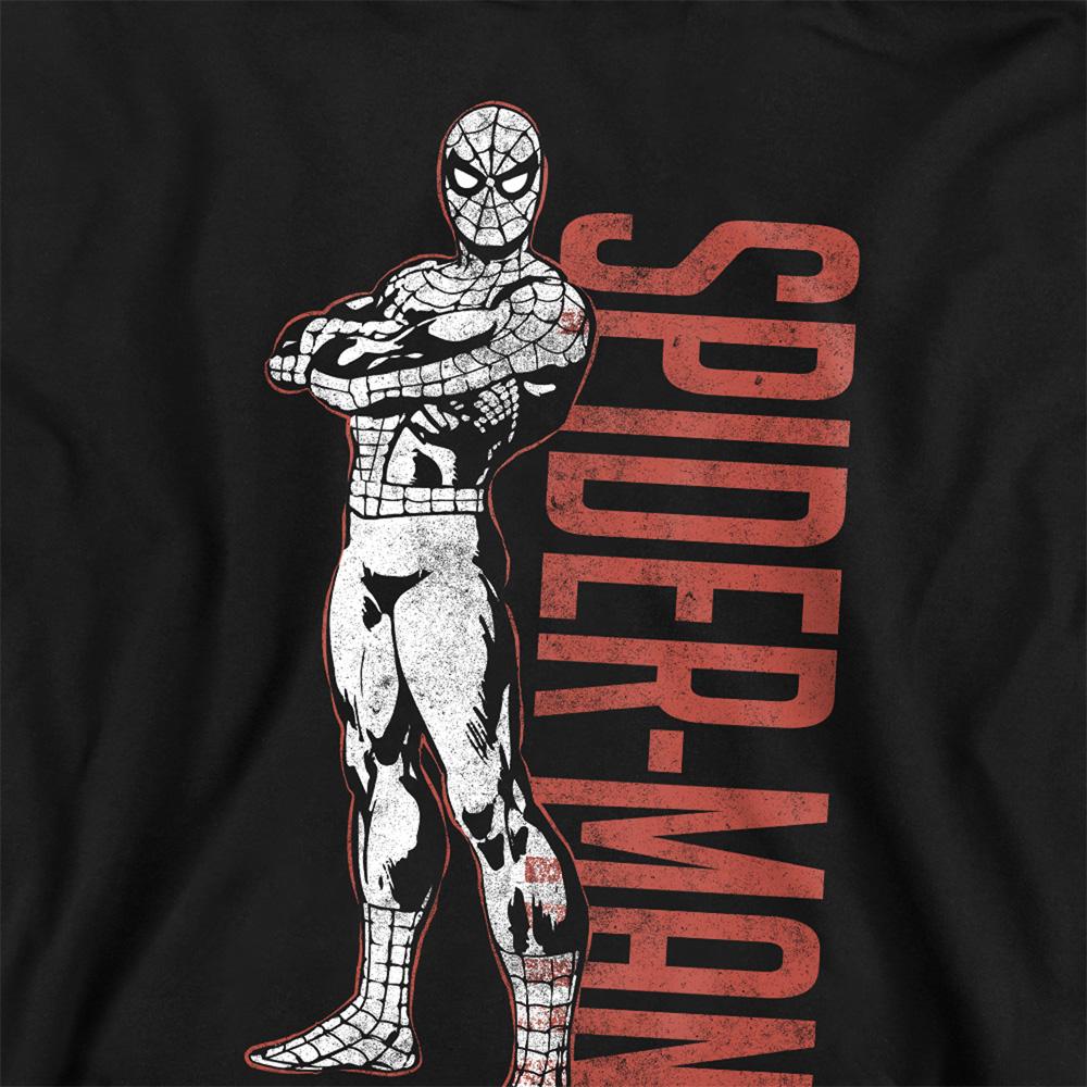 Athletic Heather - Back - Spider-Man Childrens-Kids Hero Stance Heather Hoodie