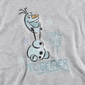 Athletic Heather - Side - Frozen Childrens-Kids Trying To Keep It Together Olaf Heather Pullover Hoodie
