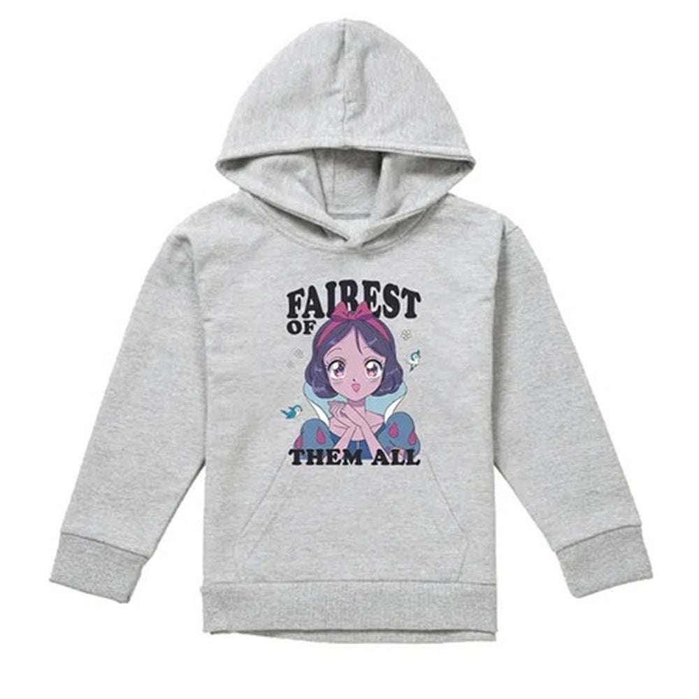 Athletic Heather - Front - Snow White Childrens-Kids Fairest Of Them All Heather Hoodie