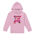 Light Pink - Front - Disney Princess Childrens-Kids Follow Your Heart Hoodie