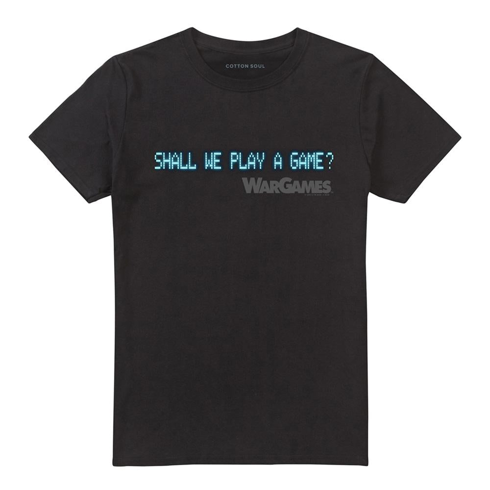 Black - Front - WarGames Unisex Adult Shall We Play A Game? T-Shirt