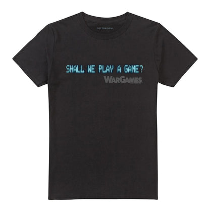 Black - Front - WarGames Unisex Adult Shall We Play A Game? T-Shirt