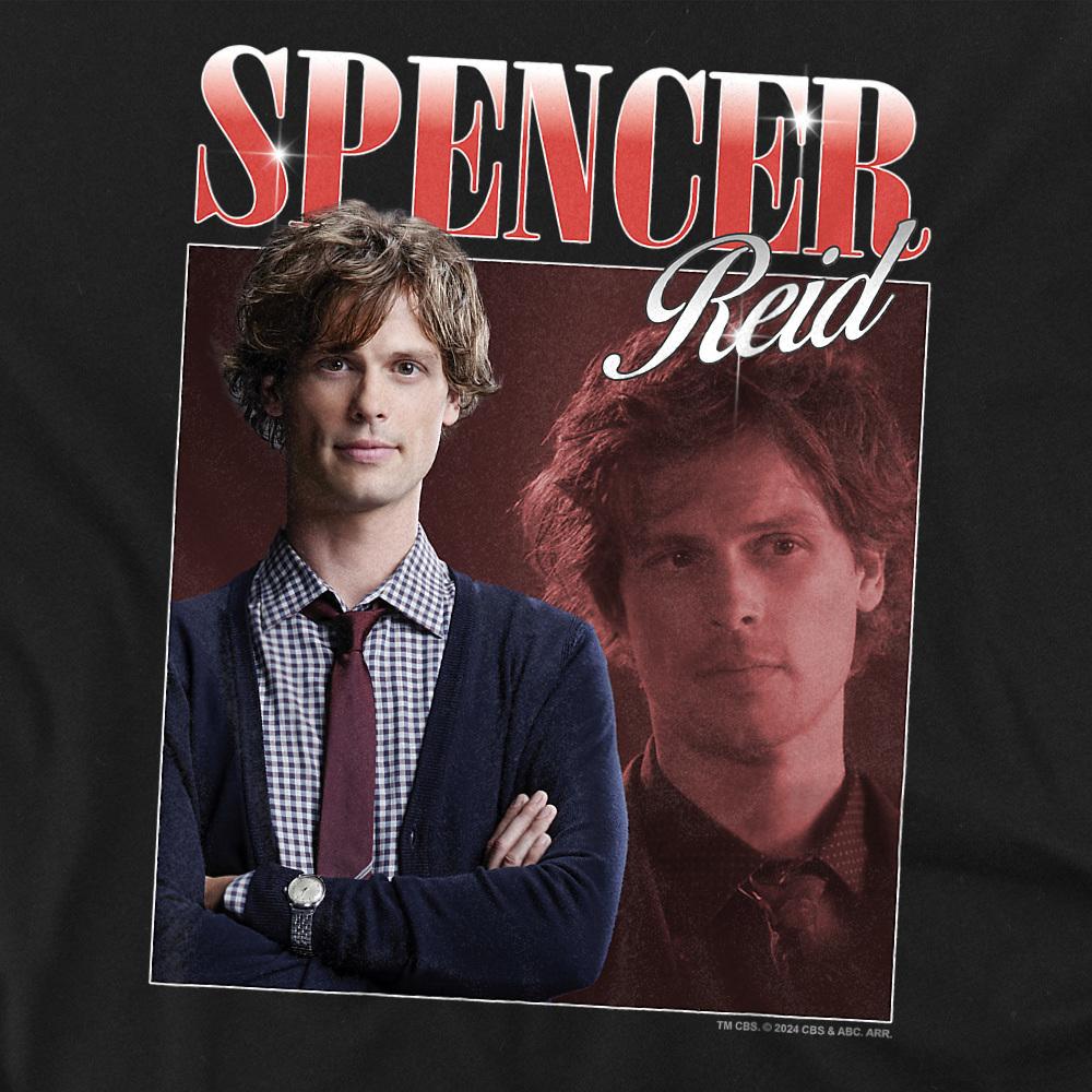 Black - Side - Criminal Minds Unisex Adult Spencer Reid T-Shirt