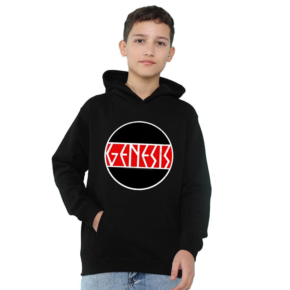 Athletic Heather - Front - Genesis Childrens-Kids Circle Logo Hoodie