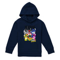 Navy - Front - Power Rangers Childrens-Kids It's Morphin Time Heather Pullover Hoodie