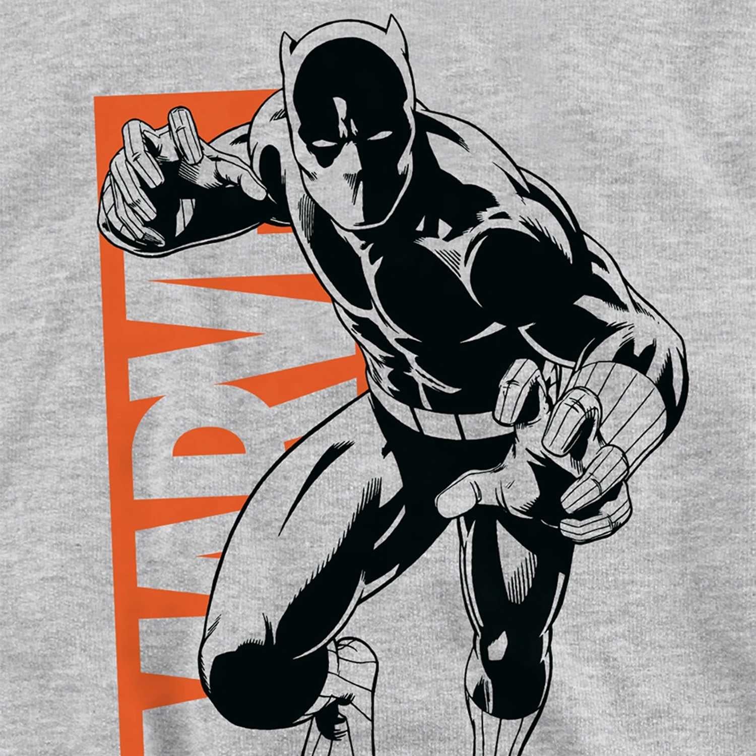 Athletic Heather - Side - Marvel Childrens-Kids Black Panther Jump Pull Over Hoodie