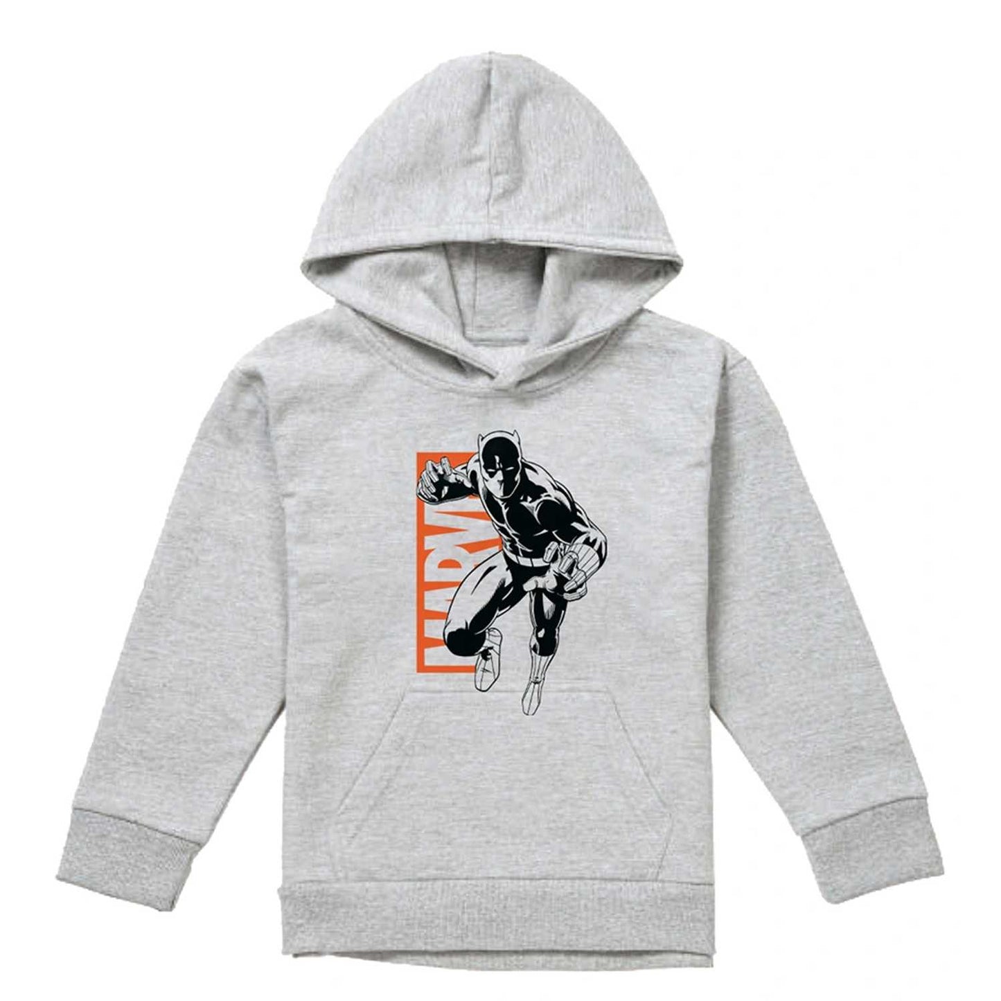 Athletic Heather - Front - Marvel Childrens-Kids Black Panther Jump Pull Over Hoodie