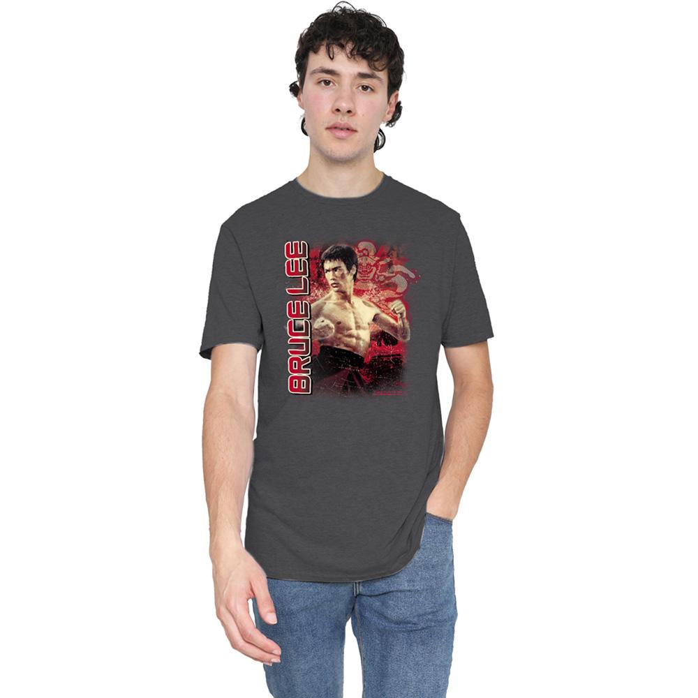 Charcoal - Lifestyle - Bruce Lee Unisex Adult Fury T-Shirt