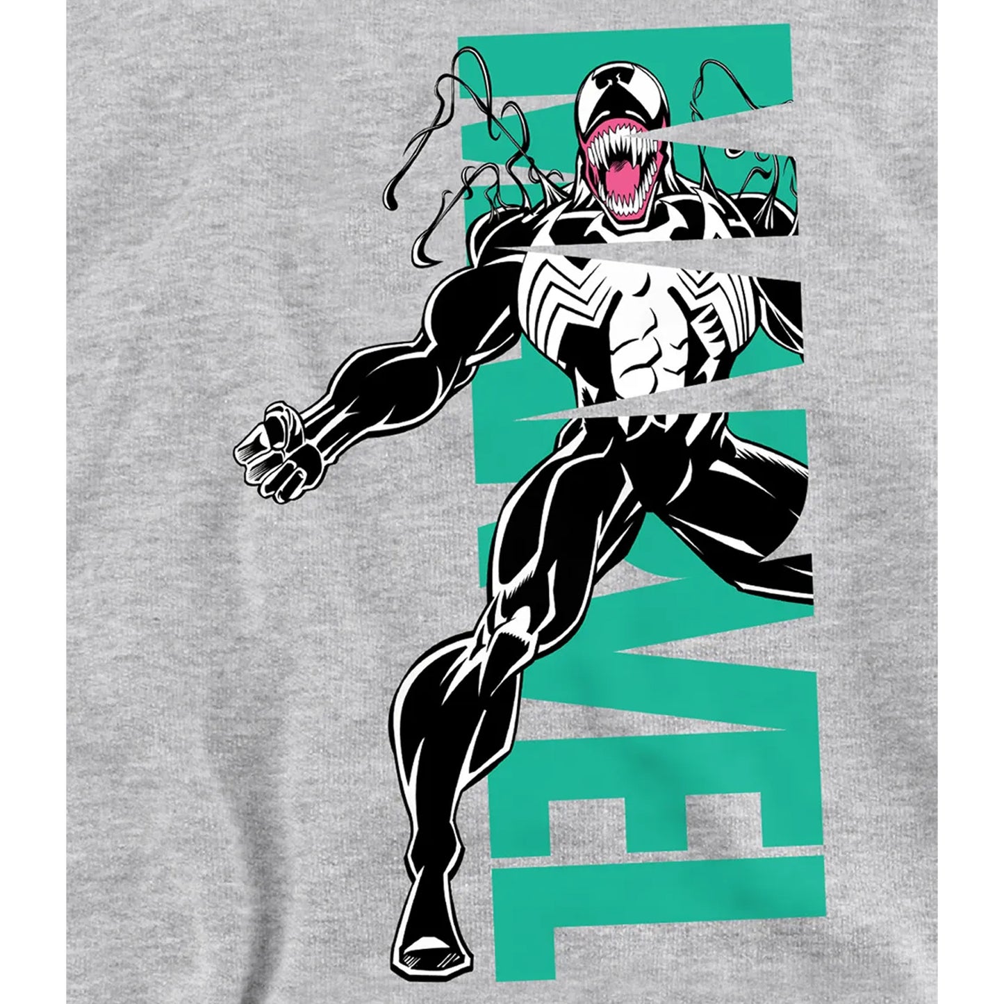 Athletic Heather - Side - Venom Childrens-Kids Emerge Pull Over Hoodie