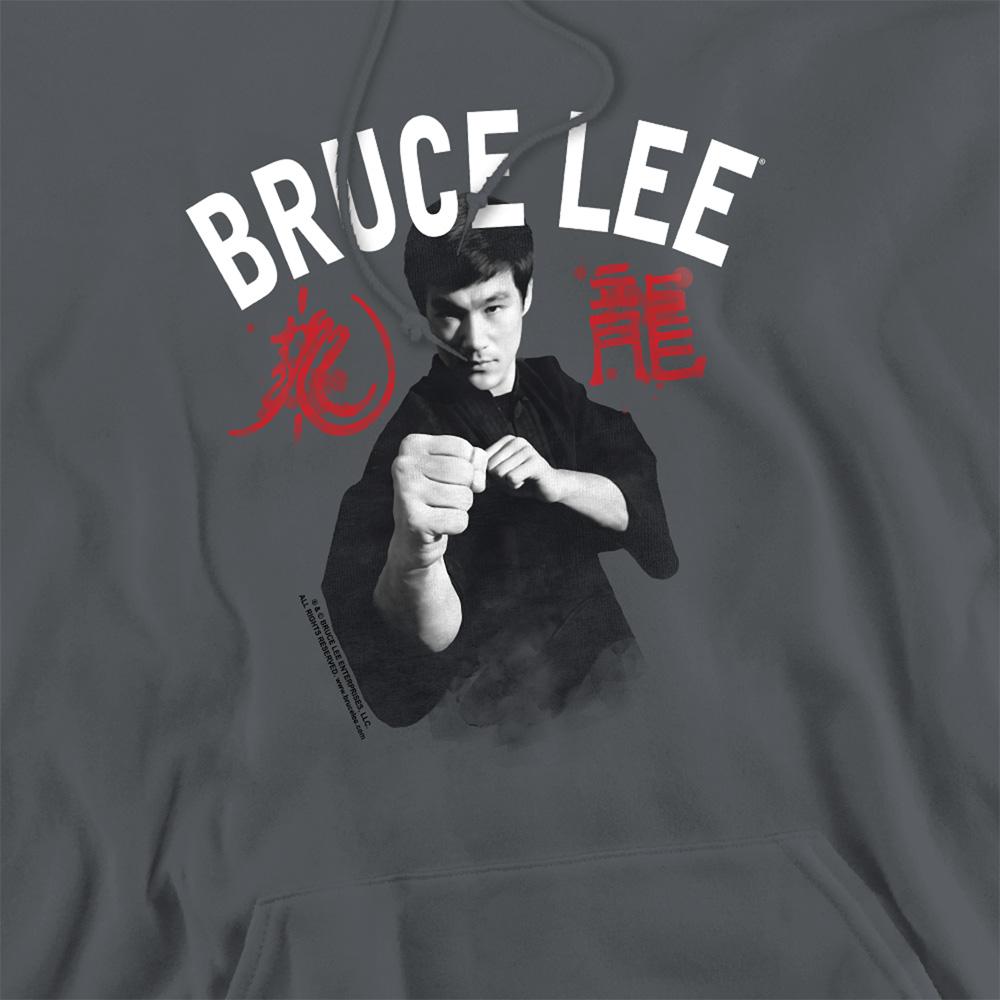 Charcoal - Pack Shot - Bruce Lee Unisex Adult Ready Hoodie