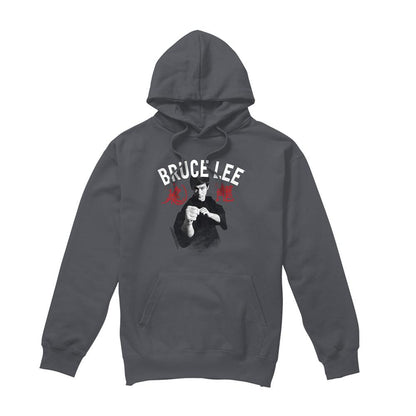 Charcoal - Front - Bruce Lee Unisex Adult Ready Hoodie