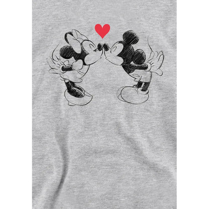Athletic Heather - Side - Mickey Mouse Childrens-Kids Sketch Heather Hoodie