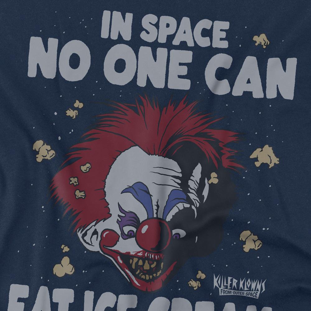 Navy - Side - Killer Klowns From Outer Space Unisex Adult No One Can Eat Ice Cream Clown T-Shirt