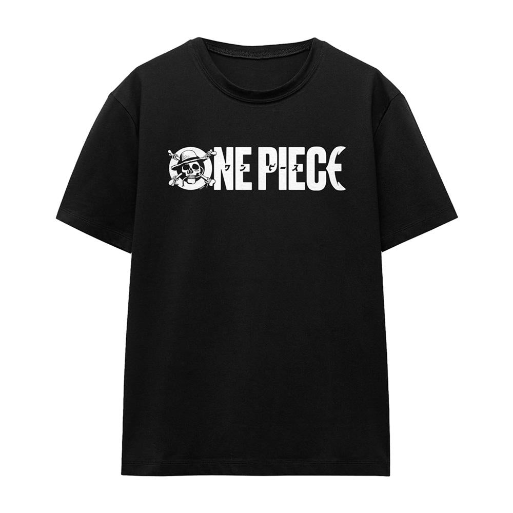 Black - Front - One Piece Womens-Ladies Mono Logo T-Shirt