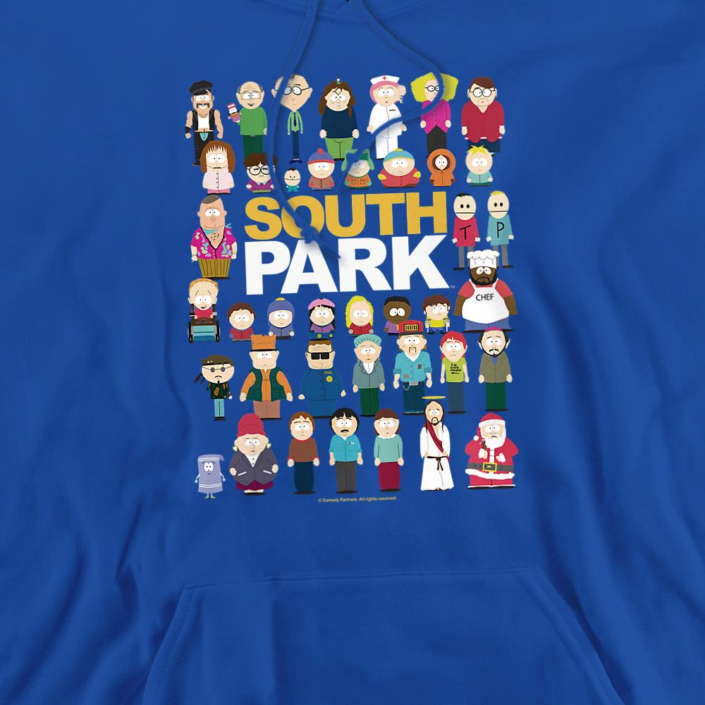 Royal Blue - Back - South Park Unisex Adult Full Cast Hoodie