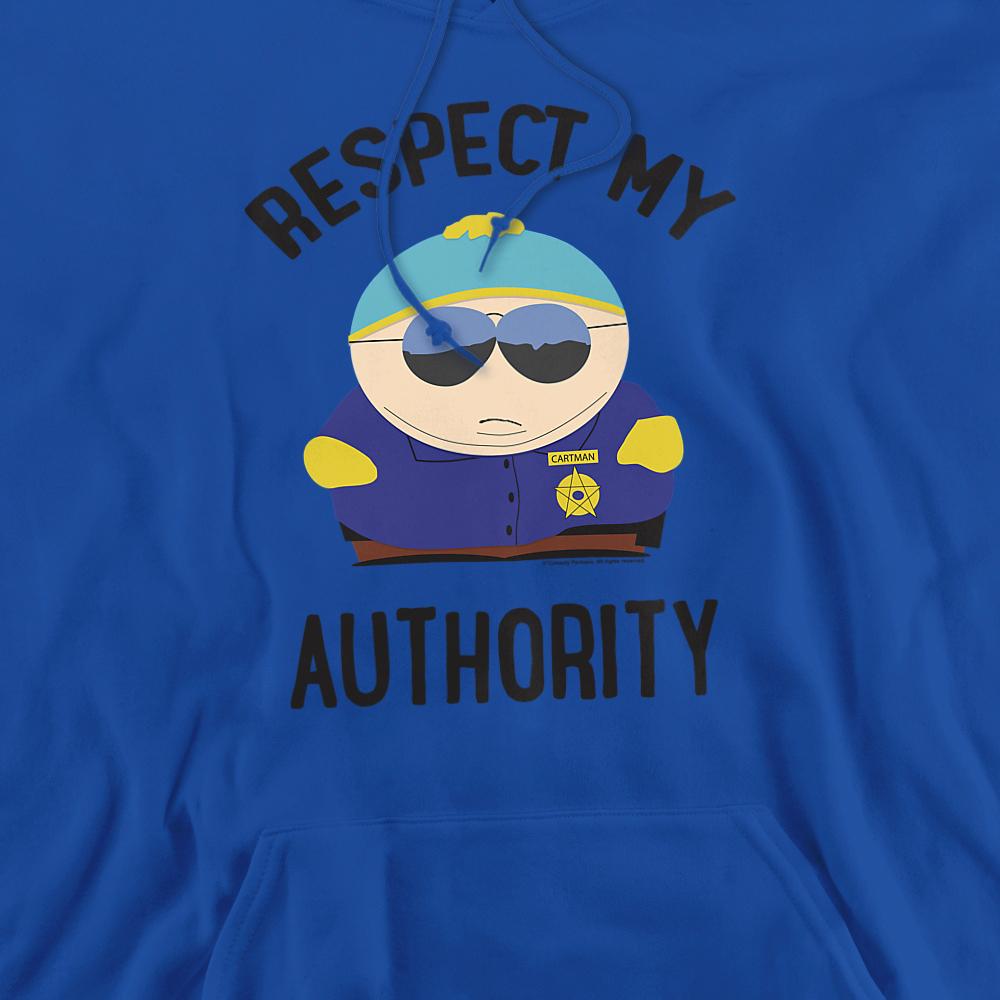 Royal Blue - Back - South Park Unisex Adult Respect My Authority Hoodie