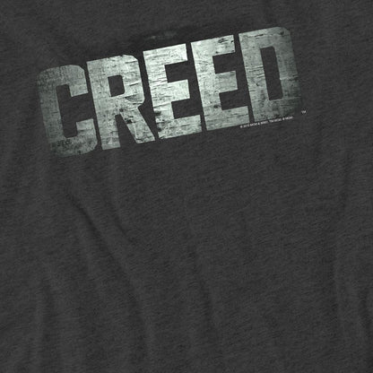 Charcoal - Pack Shot - Creed Unisex Adult Logo T-Shirt