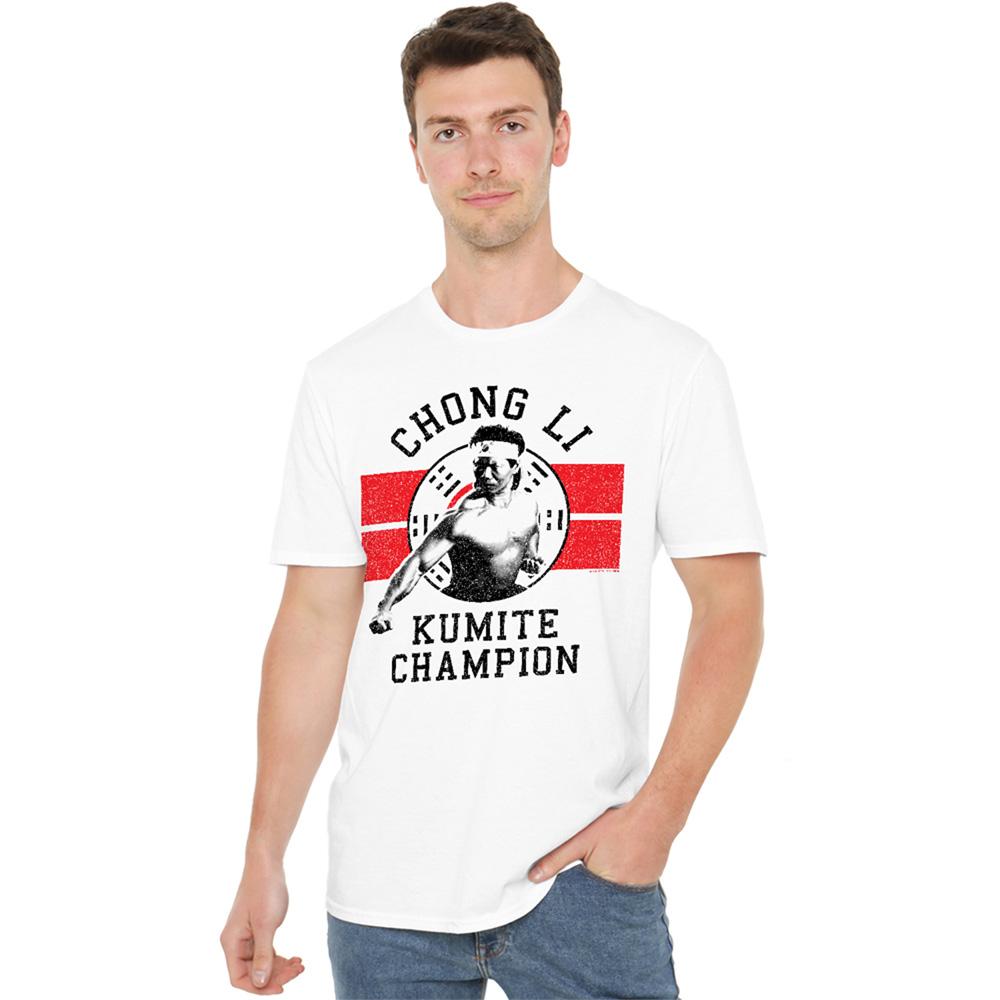 White - Back - Bloodsport Unisex Adult Chong Li T-Shirt