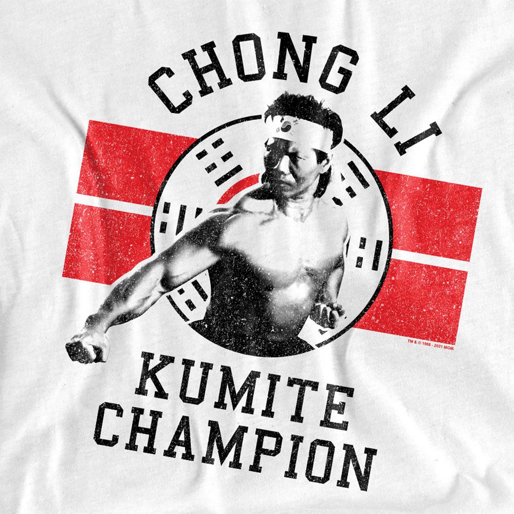 White - Side - Bloodsport Unisex Adult Chong Li T-Shirt