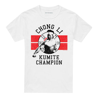 White - Front - Bloodsport Unisex Adult Chong Li T-Shirt