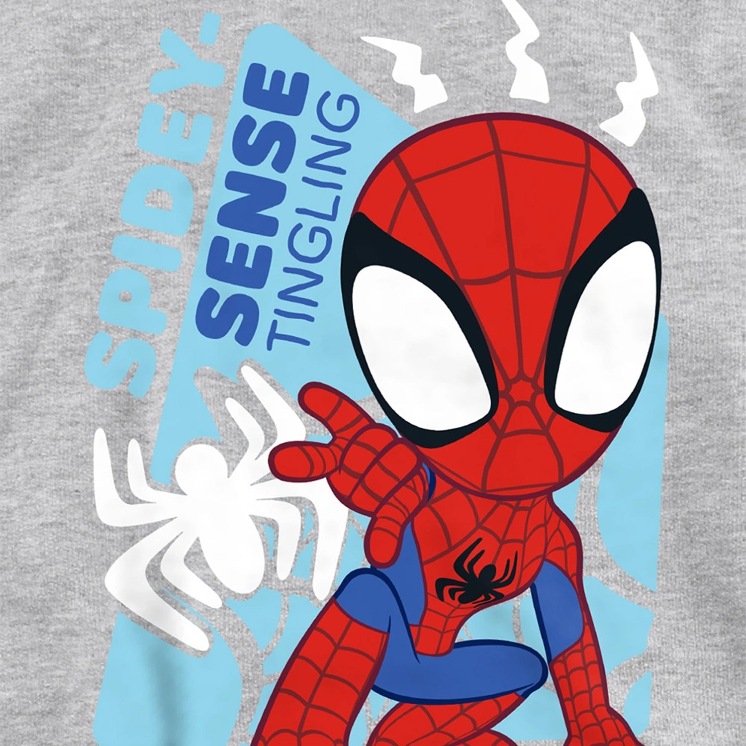 Athletic Heather - Side - Spidey And His Amazing Friends Childrens-Kids Spidey Senses Pull Over Hoodie