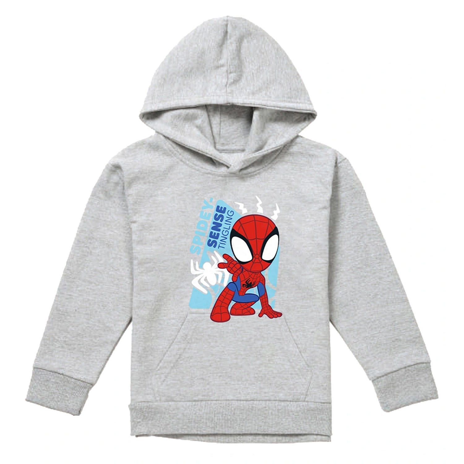 Athletic Heather - Front - Spidey And His Amazing Friends Childrens-Kids Spidey Senses Pull Over Hoodie