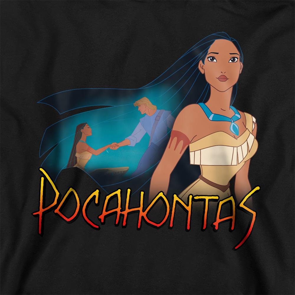 Athletic Heather - Back - Pocahontas Childrens-Kids John Smith Canoe Heather Hoodie