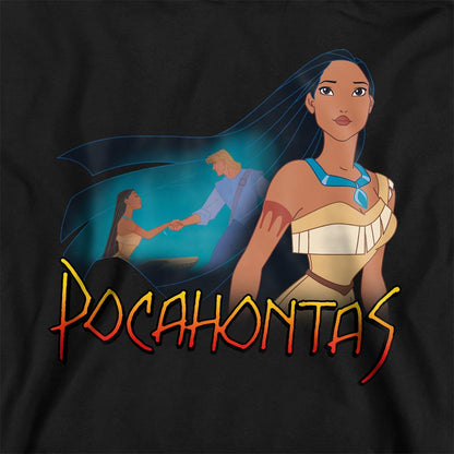 Athletic Heather - Back - Pocahontas Childrens-Kids John Smith Canoe Heather Hoodie