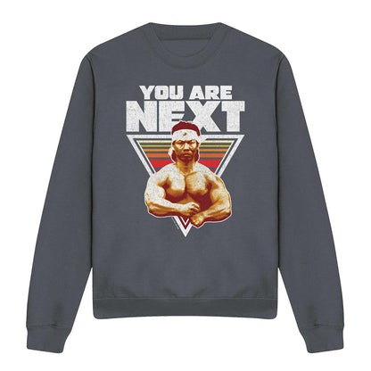 Charcoal - Front - Bloodsport Unisex Adult You Are Next Sweatshirt