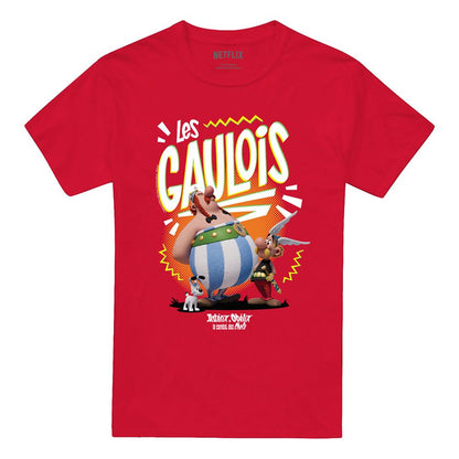 Red - Front - Asterix Unisex Adult The Heroic Gauls T-Shirt
